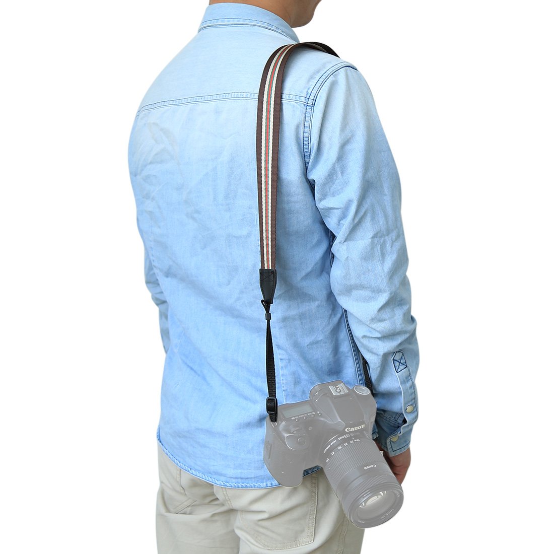 BYbrutek Kameragurt für DSLRs, Weich Kamera Schultergurt (universal passend), 150cm Long, 3.8cm Wide (6010C)