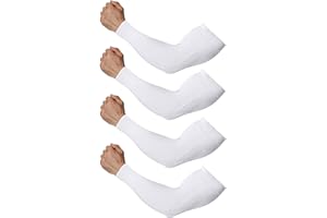 FEEKE Arm Sleeves for Men Women: Sleeves to Cover Arms for Tattoo Cover Up - 4 Pairs UV Sun Protection UPF 50 Cooling Sports Sleeve