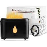 Phimuezl Flame Diffuser for Essential Oils, 200ml Small Oil Diffuser | Ultrasonic Aromatherapy Diffuser for Home, Quiet Operation, Up to 10hrs, Auto-Off, Cool Mist Mini Humidifier for Bedroom