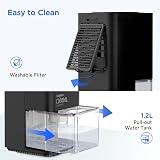 EasyAcc Dehumidifier 1200ml Ultra Quiet Auto Shut Off for Wardrobe Closet Garage view 6