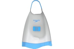 Speedo DMC Elite Unisex Adult Swim Training Fins Silicone - Blue Atoll, Small/Medium