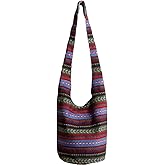 KARRESLY Bohemian Cotton Hippie Crossbody Bag Hobo Sling Bag Handmade Messenger Shoulder Bags | Bohemian, Cotton, Hippie, Handmade, Messenger