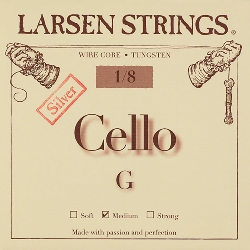 LARSEN STRINGS cello strings Original Fractional - small sizes G 1/8 Medium