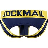 JOCKMAIL Mens Jockstrap Cotton Briefs Breathable Athletic Underwear for Athletic Supporter