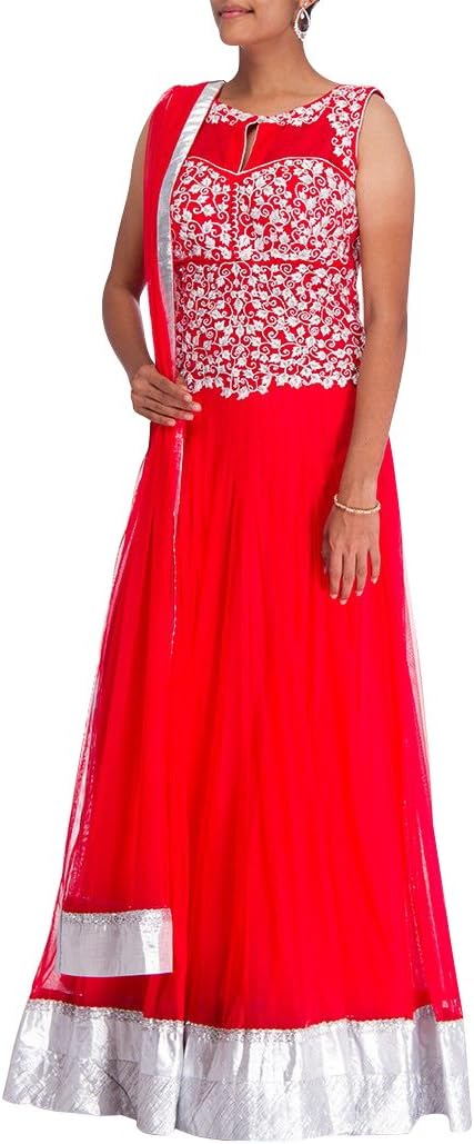 Cbazaar-Fab Pink Floor Length Anarkali Suit