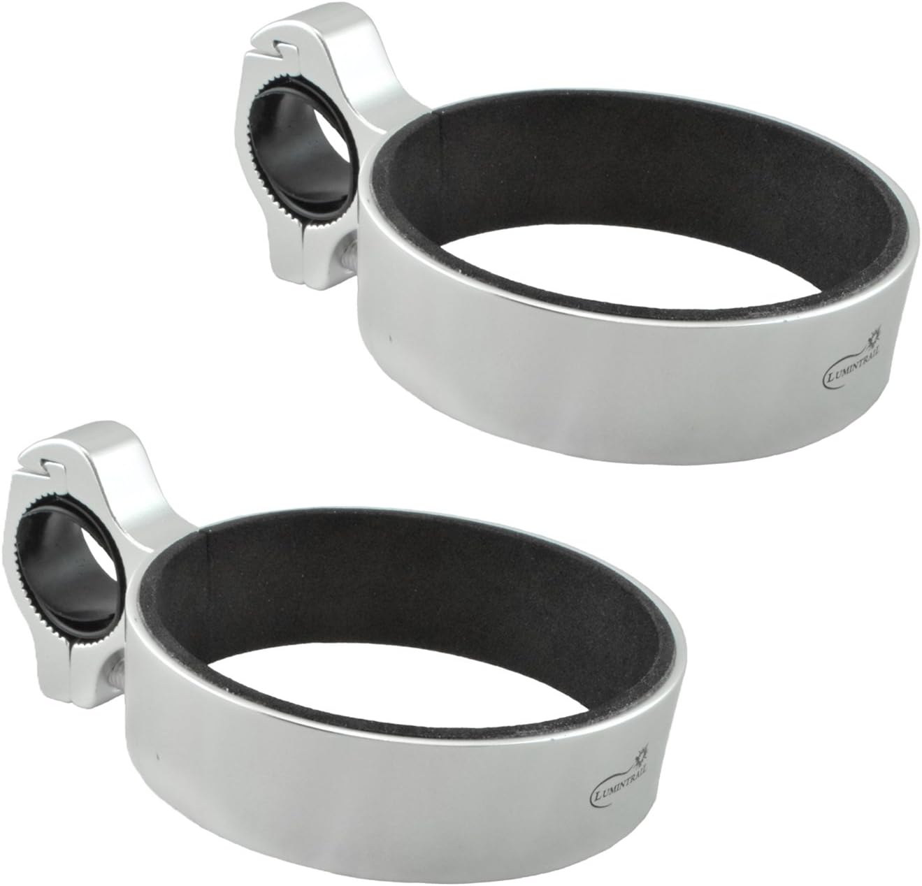 Lumintrail Aluminum Bicycle Cup Holder Handlebar Clamp Mount Coffee Travel Mug Drink Holder