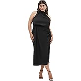City Chic Women's Plus Size Dress - Limelight Halter Midi