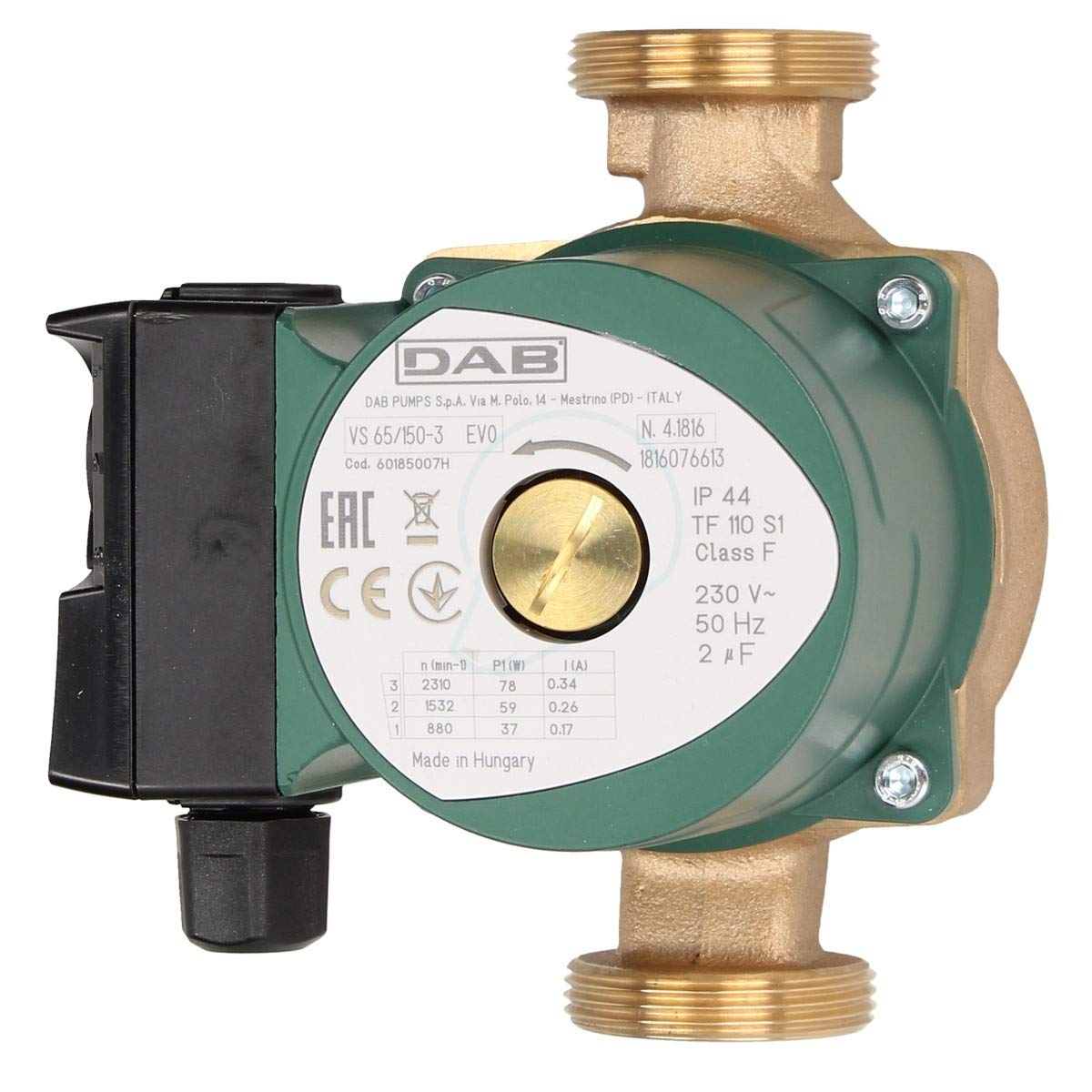 EVOSTA DAB VS65/150B BRONZE CENTRAL HEATING CIRCULATION PUMP NEW