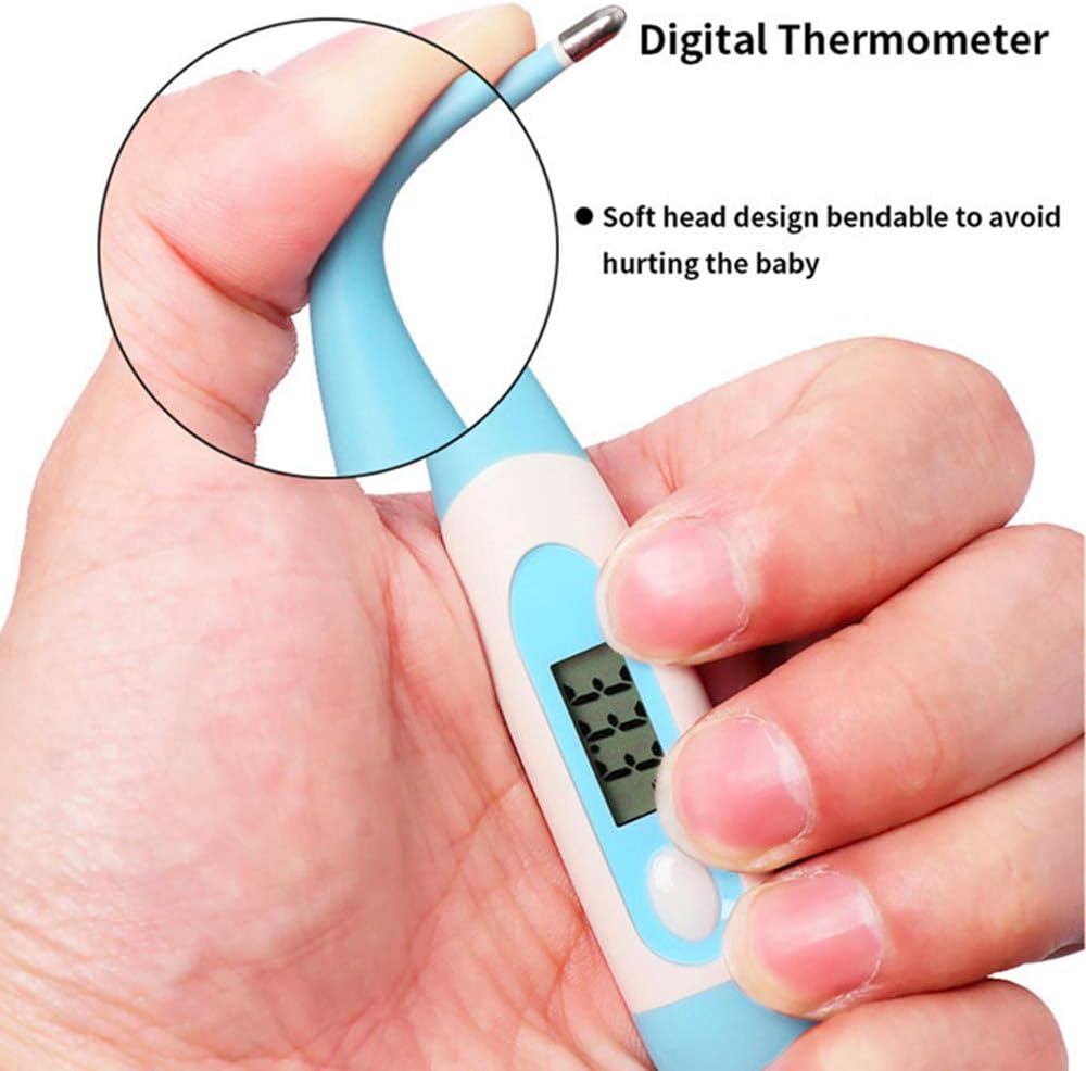 Joyeee 8pcs Kit De Soin Bebe Naissance Set Toilette Bebe Inclut Coupe Ongles Brosse Pour Bebe Cuillere A Oreille Et Dautres Accessoires Pour Le Voyage A La Maison Trousse De Soin Bebe