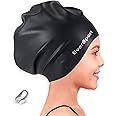 EverSport Kids Youth Large Swim Cap for Girls 6-14, Long Hair Silicone Swimming Cap for Braids Keep Hair Dry