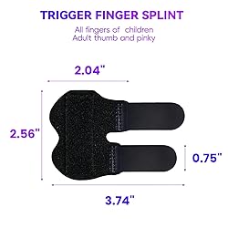 2 PCS Small Finger Splint, Adjustable Trigger