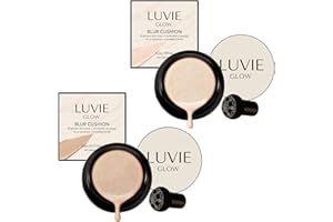 Luvie Glow Foundation Cushion - Mushroom Head Air Cushion Cc Cream, Bb Cream, Compacts Full Coverage, Long-Lasting Lightweigh
