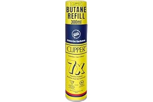 Clipper Butane Refill for Lighters – 300ml (165g), 1 Pack - Universal Compatible with All Refillable Butane Lighter, Torch Li