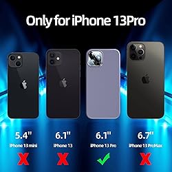 Dssairo [5 in 1 for iPhone 13 Pro Case, with 2 Pack