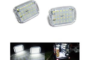 RZGMTSPT 2x LED Interior Cabin Courtesy Cargo Load Space Area Dome Light White For 2014+ Transit 150/250/350/350 HD Van Transit Connect