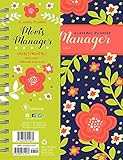 2018 Academic Year Mom's Floral Manager Medium Weekly Monthly Planner