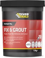 Everbuild 703 Fix Grout Adhesive 1.5kg Brilliant White Wall Tile Ready Mix