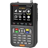 GT Media V8 Finder2 Satellite Finder Digital FTA DVB-S/S2/S2X Signal Measuring Meter Detector Receiver LCD Screen for Adjusting Sat TV Dish with Backpack