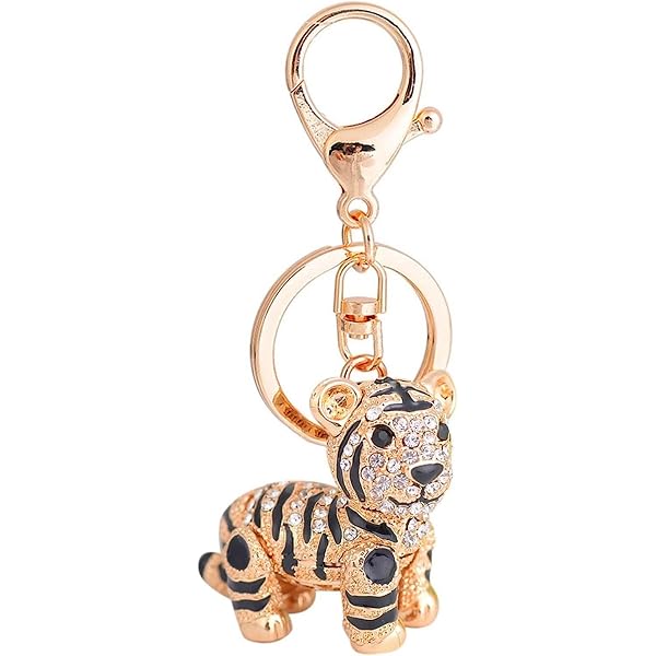 Amazon.com: Reizteko Car Keychain!Full Rhinestone Exquisite Animal