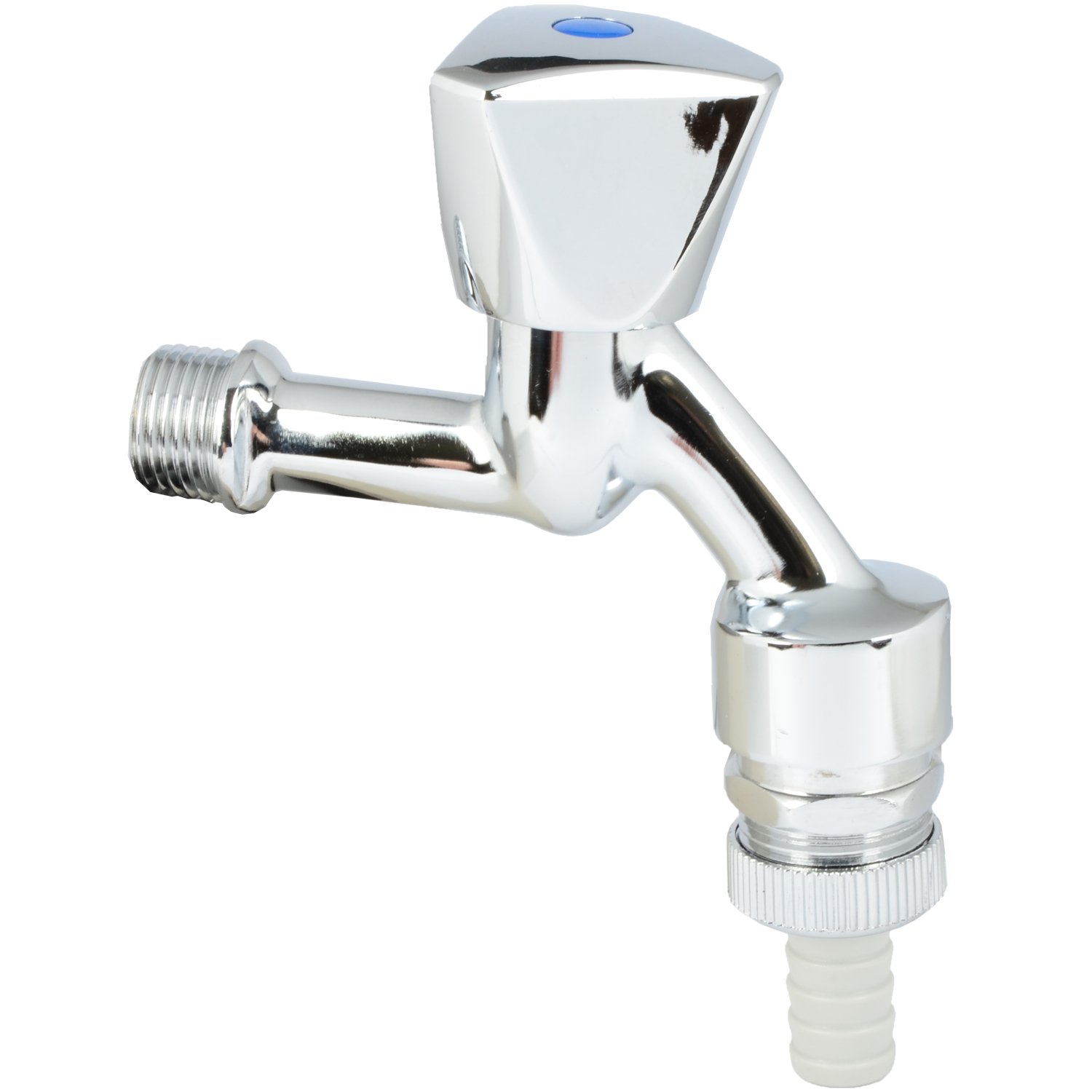 VARIOSAN 10650 Outlet Valve 1/2 Inch Polished Chrome with Hose Screw Connection and Pipe Aerator