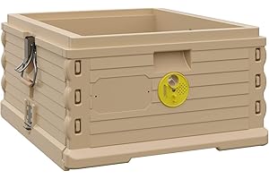 Apimaye Insulated Deep Super 10 Frame [NO FRAMES INCLUDED] (Tan Body Yellow Entrance)