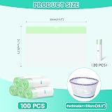 Orzbow 100pcs Portable Potty Liners Drawstring Bags 5 Rolls High Load-Bearing view 2