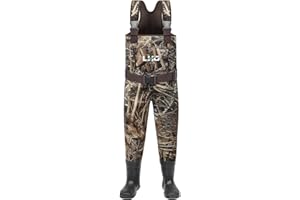 LHG Waders for Kids Waterproof Neoprene Chest Waders Insulated Hunting Fishing Youth Waders for Boy Girl