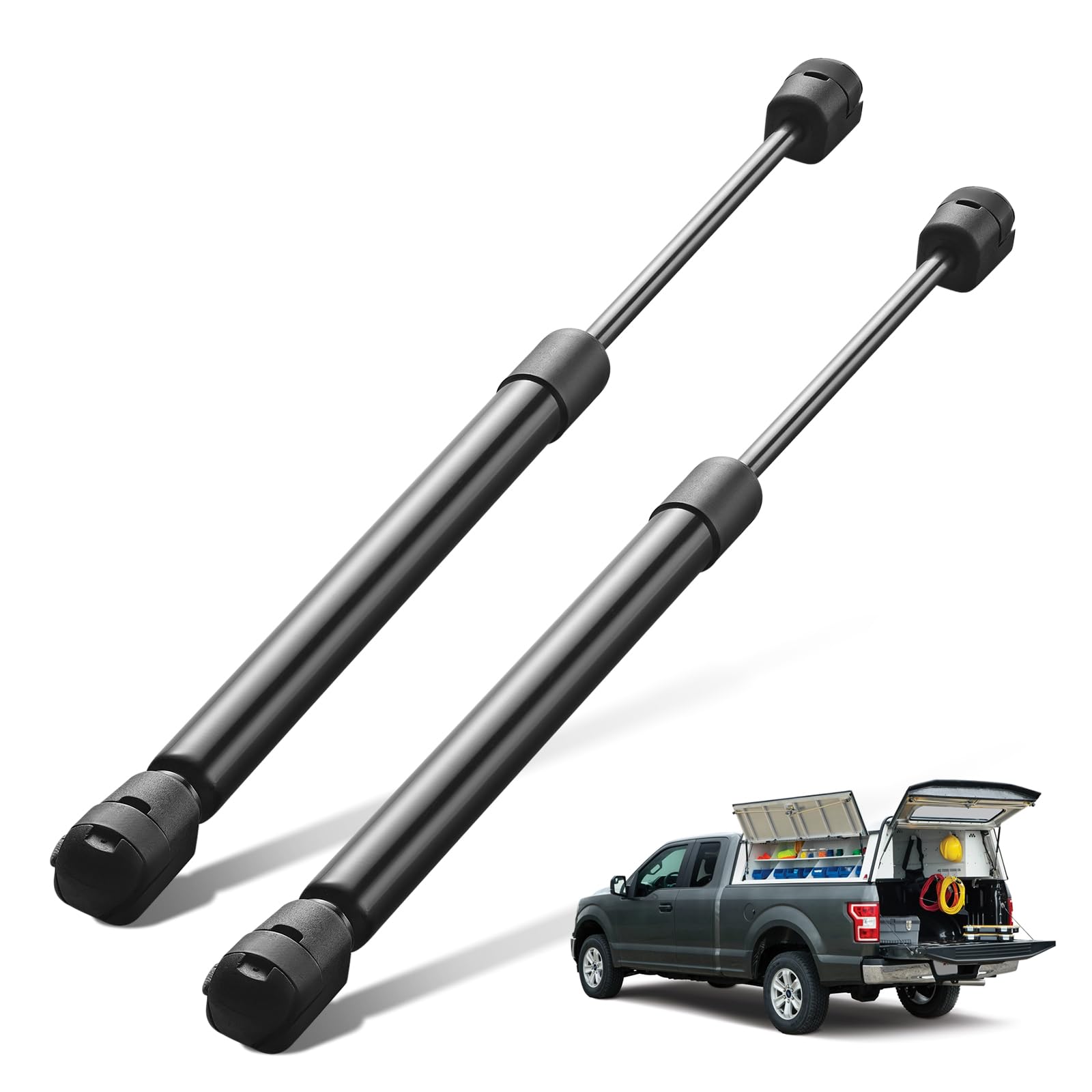 Photo 1 of BDFHYK 8196309 13inch 65LB/289N Gas Shocks Struts Lift Support for Leer Camper Shell Rear Topper Window Pickup Cap Canopy Toolbox Cabinet Lid Motorhome Door Gas Springs Set of 2