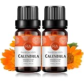 2-Pack Calendula Essential Oil 100% Pure Oganic Plant Natrual Flower Essential Oil for Diffuser Message Skin Care - 10ML