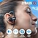 Bluetooth headphones - Wireless headphones - Wireless earbuds w IPX7 earhook USB Mic HD Stereo - Workout Headphones - Running Headphones - Sport Headphones - small handfree black earbuds for women men