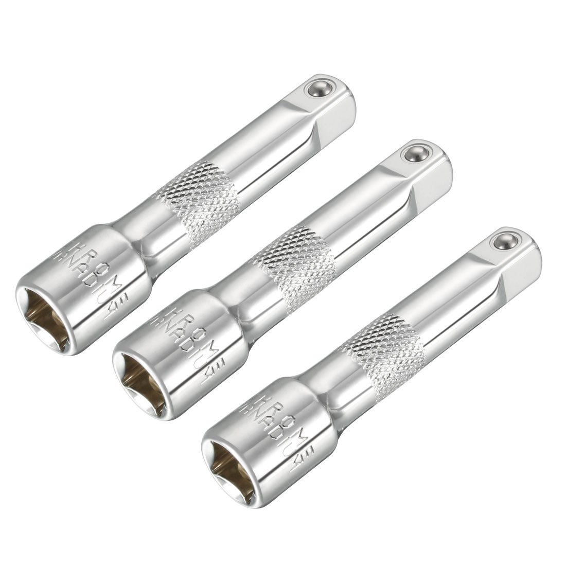 Sourcingmap 3 Pcs 3/8 Inch Drive x 3 Inch Socket Extension Bar, Cr-V Steel