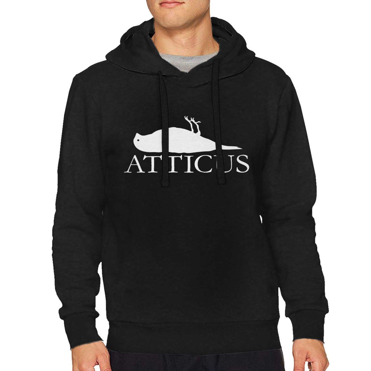 StevenSapp Atticus Mens Classic Drawstring No Pocket Hooded