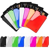 24-Pack Travel RFID Blocking Sleeves, Secure Cred Card Protecor Holders | 2.48'' x 3.58'' Multicolor Identity Theft Protection, Waterproof aluminum Foil Slim Design easily into your Wallet