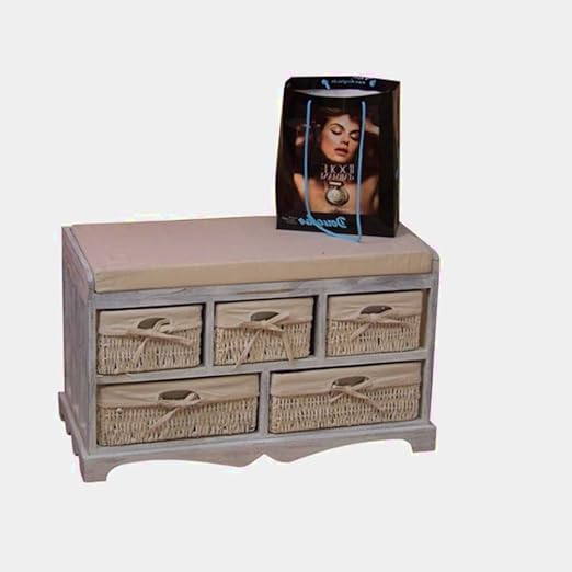 Sitzbank Landhausstil Truhenbank Sitztruhe Holz Sitzkommode Sitzhocker