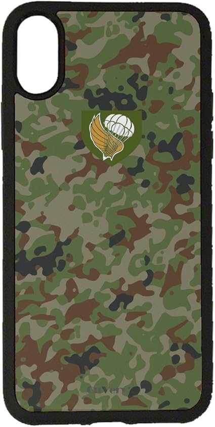 Amazon Iphone 各機種 対応 Cuvery Iphonex Iphonexs くっつくケース セルフィー 保護 カバー 迷彩 陸上 自衛隊 第一空挺団 デザイン スマホ スマホケース スタンド 通販