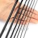 BEADNOVA Genuine Round Leather Cord Black Leather Strips for Jewelry Making Bracelet Necklace Beading (11 Yards,1.0mm)