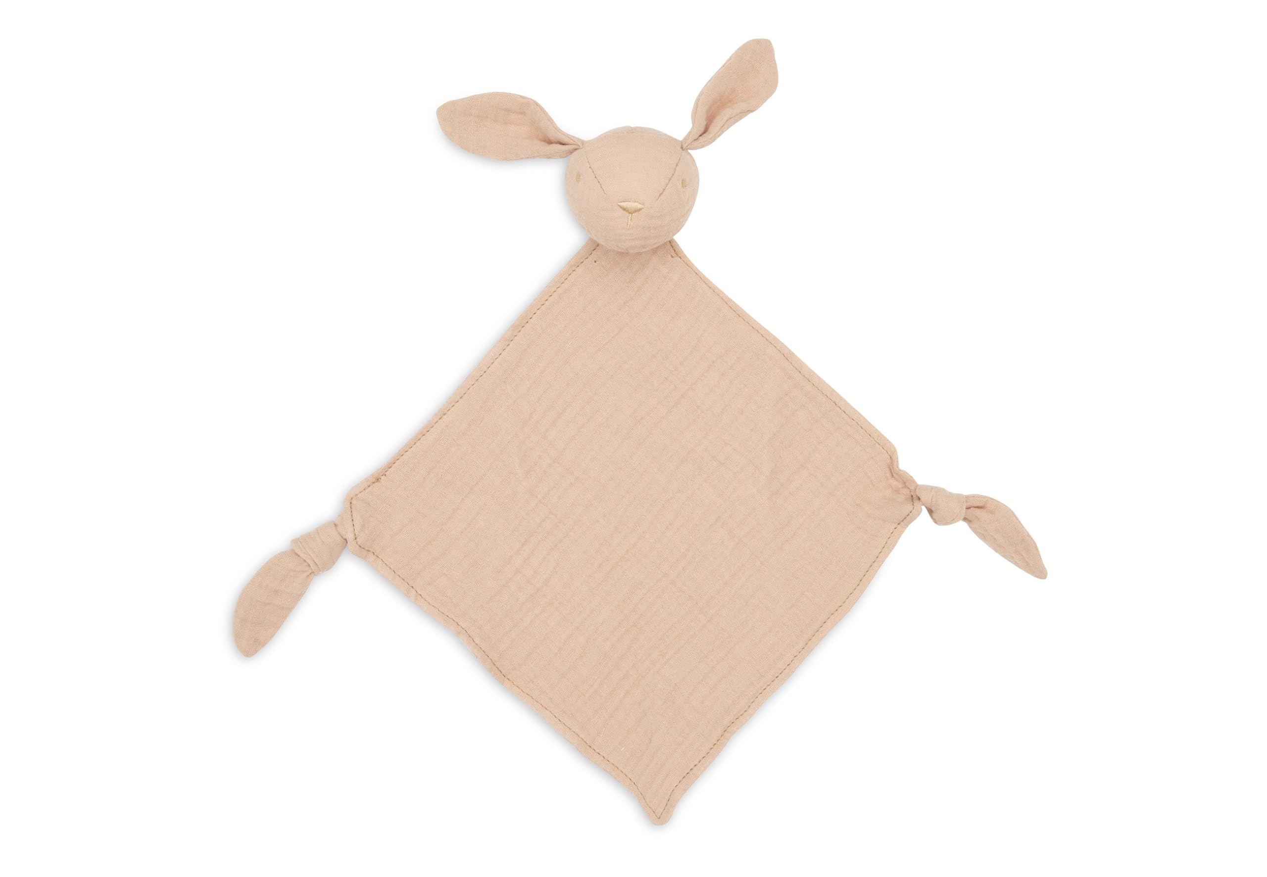 Jollein Baby Comforter - Bunny Ears, Moonstone - Dummy Cloth - 100% Cotton - Cuddly Blanket - Oeko-Tex Certified