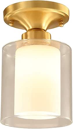 - Lámpara colgante industrial, pantalla de vidrio transparente, montaje