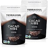 Terrasoul Superfoods Raw Organic Cacao Nibs, 2 Lbs (2 Pack) - Raw | Keto | Vegan