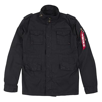 Alpha Industries Huntington Field Jacket leichte Feldjacke aus Baumwolle mit vielen Taschen gefüttert