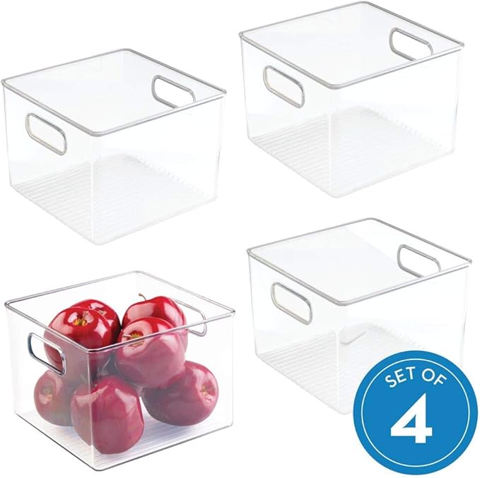 iDesign Plastic Fridge and Pantry Storage Bins, Organizer Container for