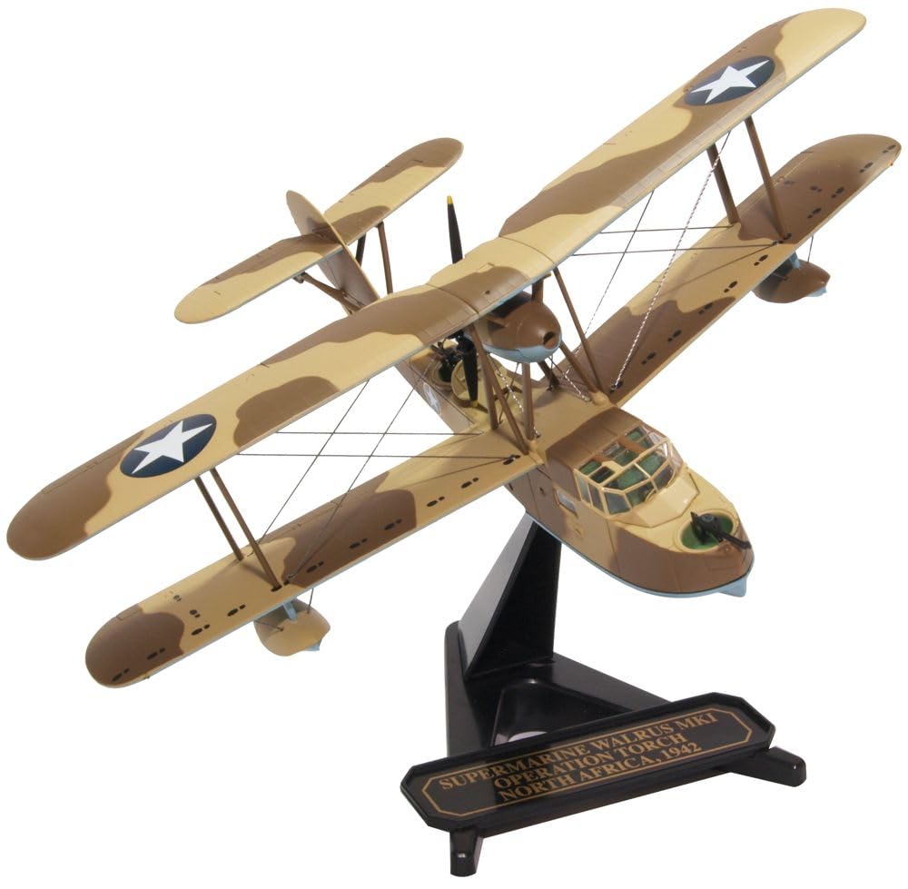 Oxford Diecast 1:72 Supermarine Walrus Operation Torch -N. Africa 1942 Collectable model 72SW004
