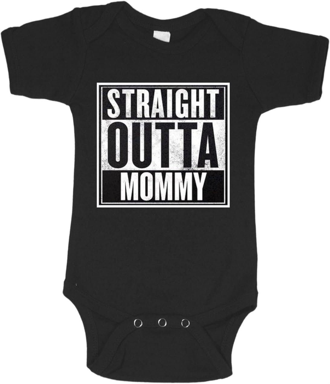 straight outta mommy onesie and hat