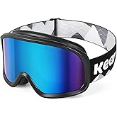 Keary Ski Goggles Men Women Snowboard Goggles Snow Goggles for Adult Youth OTG 100% UV Protection Snowboarding Goggle