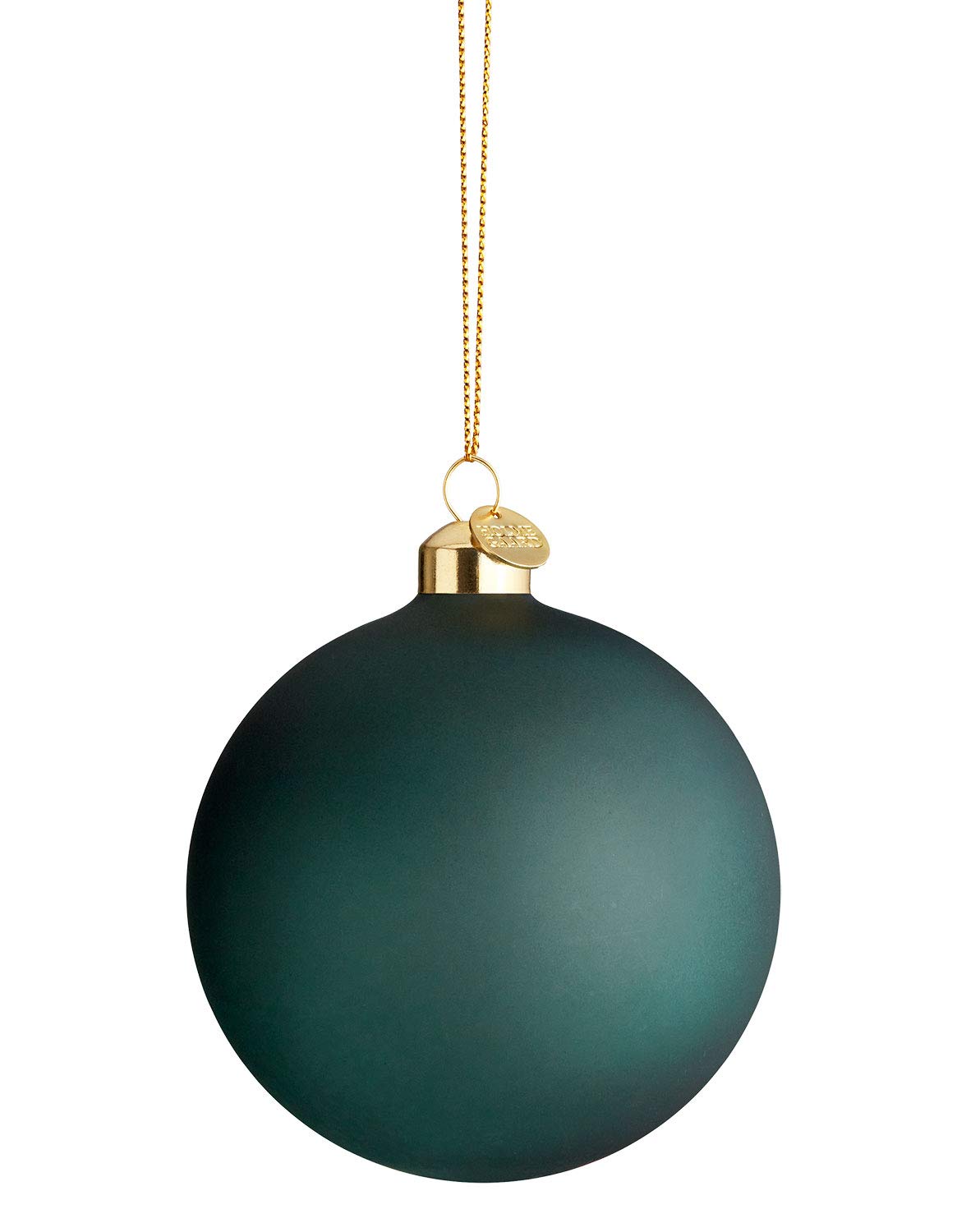 Holmegaard Tree decoration, green, diameter 8 cm.