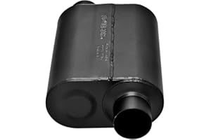 Flowmaster 853048 Super 40 Series 409S Stainless Steel Aggressive Sound Muffler, Gray