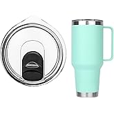 Tumbler Lids for YETI, Replacement Lids Compatible with YETI 35/42 oz Tumbler with Handle, 30 oz Travel Mug, 26 oz Straw Cup, 14 oz Mug, BPA Free Cup Lids with Magnetic Slider Switch