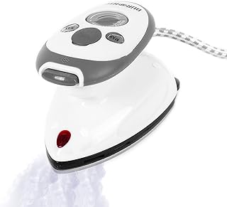 Duronic SI2 Mini Bügeleisen/Dampfbügeleisen/Reisebügeleisen mit Kleiderbürste und Reisebeutel