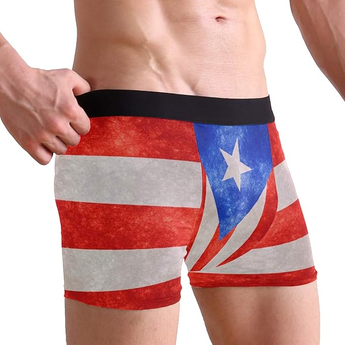 Amajun Men S Boy S Puerto Rican Flag Por Rico Basic Solid Soft