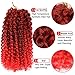Ombre Color Marlybob Crochet Braiding Hair ELEGANT MUSES Afro Kinky Curly Jerry Curl Braids Kanekalon Synthetic Hair (8